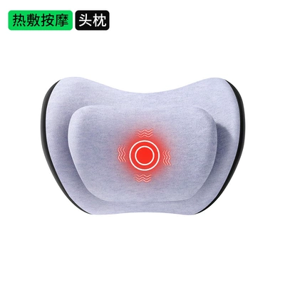 Waist support – Car Cushion Heated Lumbar Support - clear-blue-double-layer-decompression-7a-antibacterial-upgraded-heated-headrest