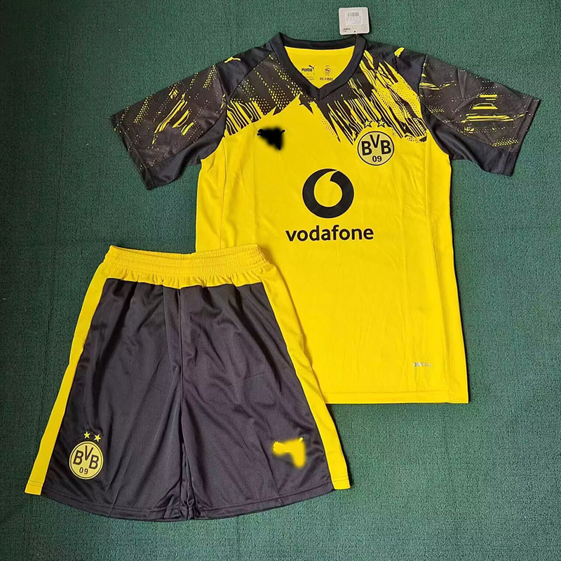 25-26 Dortmund Home Yellow Adult Football Uniform Set Match Jersey Set