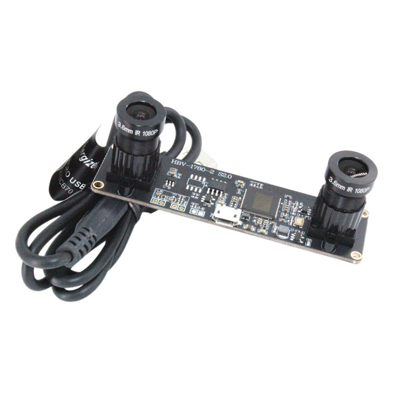 Reconocimiento facial AR Detección de profundidad 1 millones de píxeles HD módulo OV9732 módulo de cámara síncrona binocular