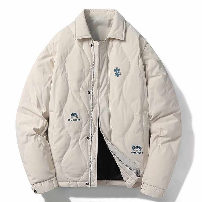 Winter Down Jacket Youth New White Duck Down Men's Casual Short Men's Commuting Jacket Jacket Trendy Brand_voghion.com