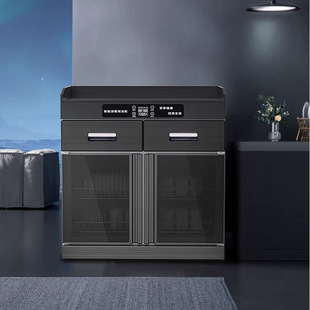 Cabinet Commercial Vertical Tea and Meal Cabinet Marble Countertop Restaurant Hotel Stainless Steel Cupboard