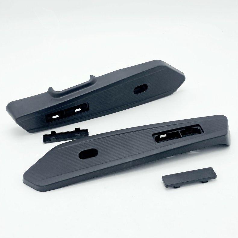 Electric car flat fork guard plate scooter battery car motor side decorative plate universal black PP material screw