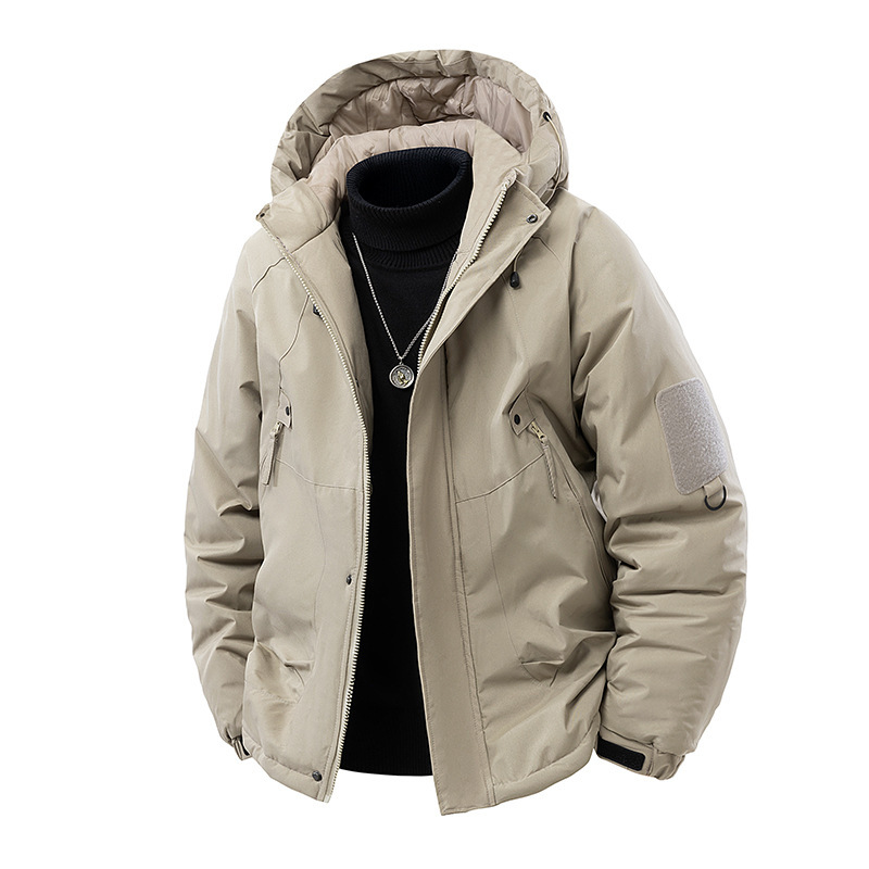 2025 Men's Autumn and Winter Graphene Heated Jacket Hooded Solid Color Waterproof Thin Single-Push Windproof Jacket 2025 Men's Autumn and Winter Graphene Heated Jacket Hooded Solid Color Waterproof Thin Single-Push Windproof Jacket