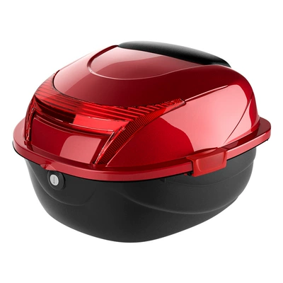 Motorcycle Safety Supplies — Box Rear Tail Box - abs-material-large-box-burgundy-single-tail-box