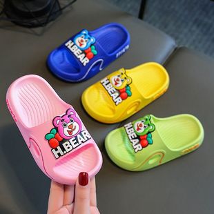 Children's Slippers Summer Cartoon Boys' Indoor Household Non-slip Soft Bottom Bathroom Cute Girls' Baby Parent-child Sandals and Slippers