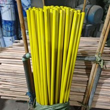 黄色漆杆各种颜色喷漆木杆油漆木柄桉木喷漆杆木制拖把柄喷漆