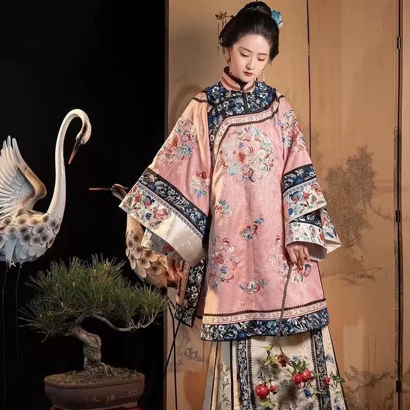Новый национальный принт Hanfu в китайском стиле для женщин, улучшенная повседневная юбка Hanfu mamian, одежда для молодых леди Jinshang.