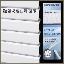 新款防窥百叶窗打孔遮光卫生间办公室浴室升降卧室卷帘防水遮阳帘