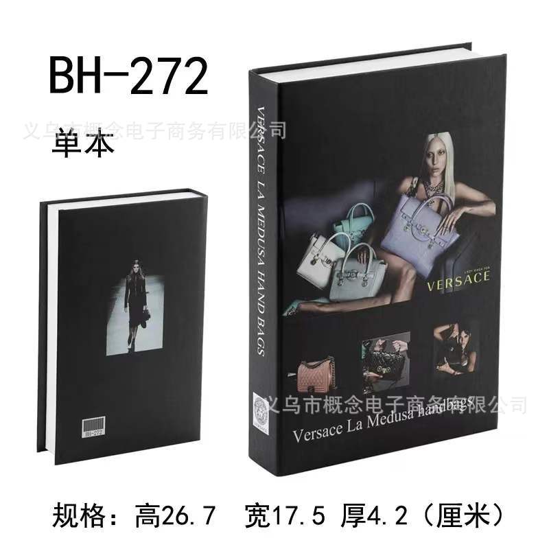 Nordic moderno libro falso plegable Inglés simulación libro accesorios de decoración libro Hotel hogar suave decoración libro