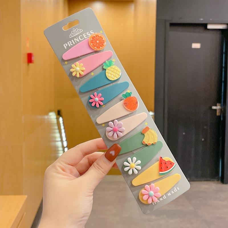 Color para niños lindo pequeño bb clip niña flequillo clip de cabello roto horquilla para bebé tocado de niña estrella horquilla