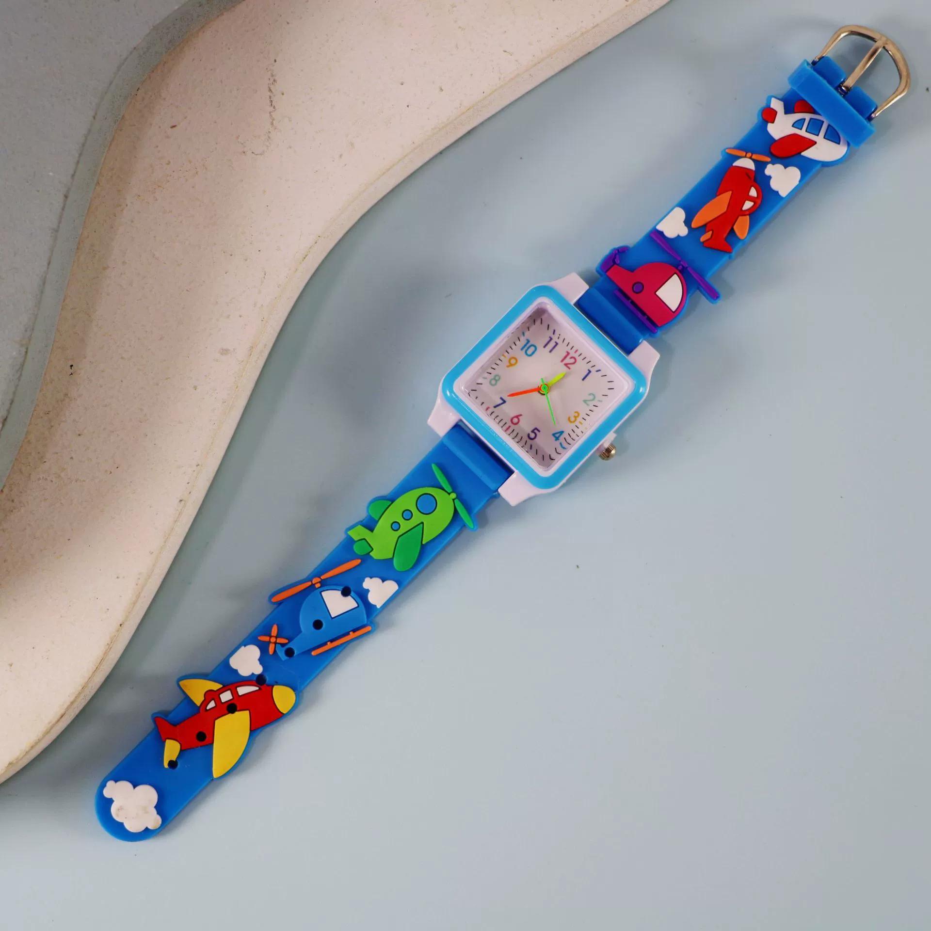 Silicone children's watch with gears, children's quartz watches