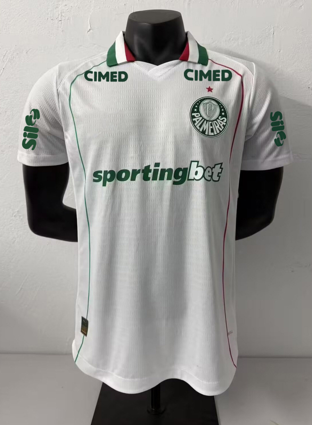 Camiseta de Fútbol del Palmeiras de Poliéster Personalizable y Manga Corta para Deportes