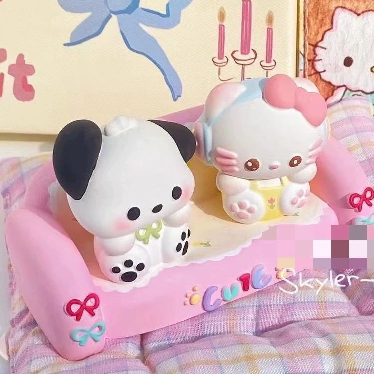 Sanrio, трехмерный милый диван, духи, ароматерапия, кукла, расписанная игрушка, новая коллекция, граффити, ручная работа