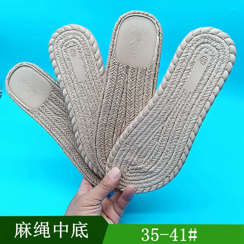 Экспортные сандалии в стиле ретро из пеньковой веревки и тапочки на подошве, легкие женские туфли из ЭВА, маленькое дно 35-41 ярд, различные дополнительные