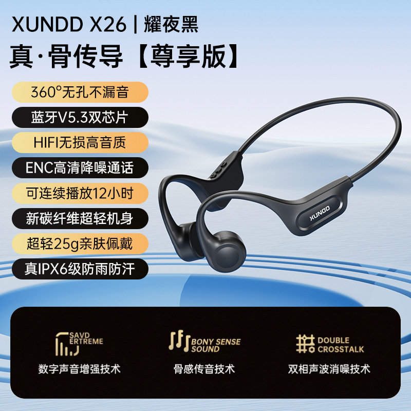 真骨传导蓝牙耳机运动型跑步骑行防水不入耳游泳挂耳式新款SZ|undefined