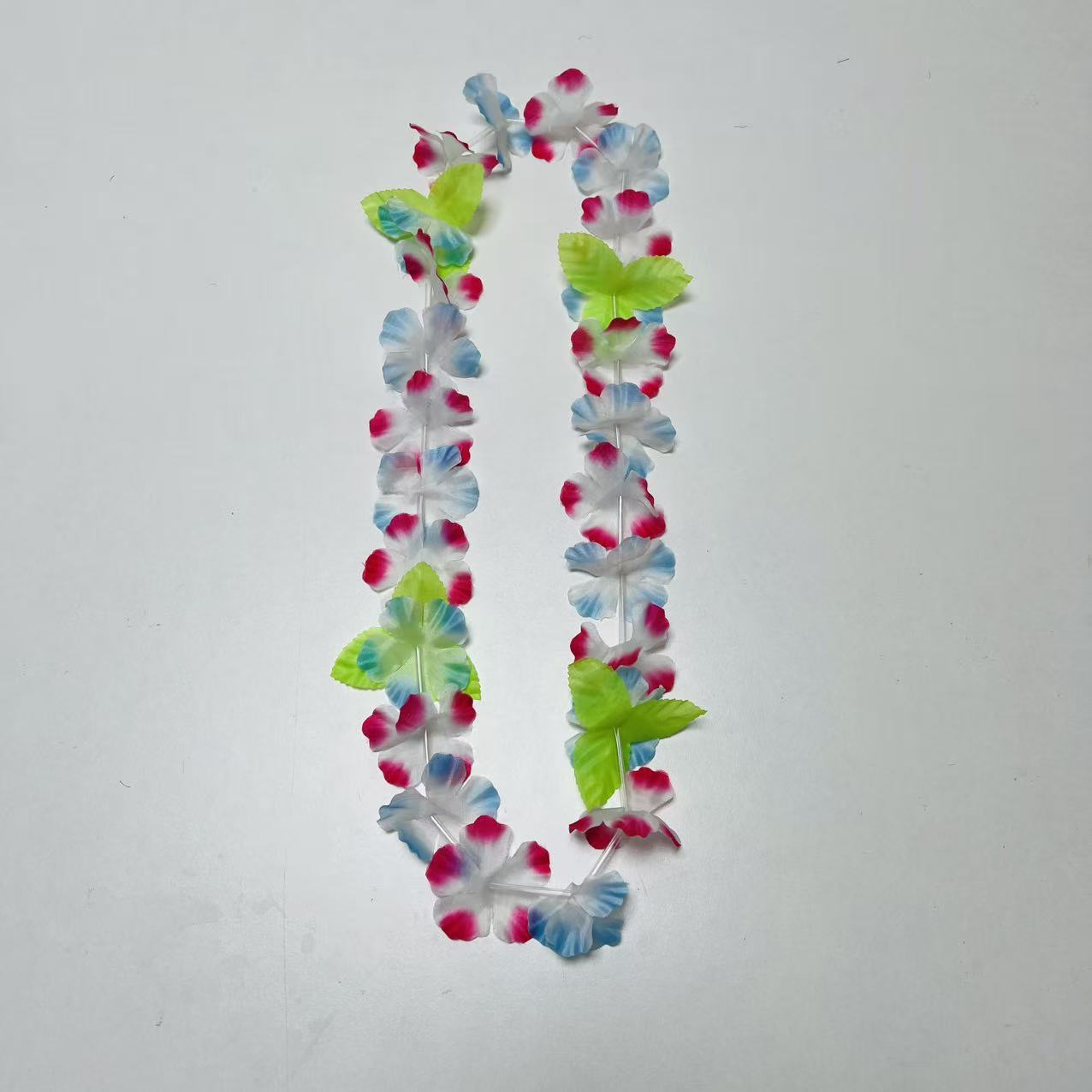Collar de Flores Hawaianas 24 Flores Diámetro 6 cm Multicolor para Fiestas image 12