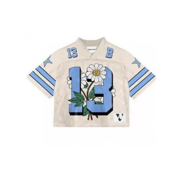 Summer European and American Football 3D Digital Printed Short-Sleeved Men's American-Style V-Neck T-Shirt Sports Jersey