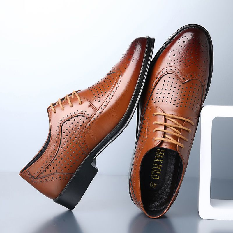 Leather Shoes Men's Business Formal Wear Summer Hollow Leather Sandals Breathable Clogs Office Groom and Best Man Wedding Shoes Leather Shoes Men's Business Formal Wear Summer Hollow Leather Sandals Breathable Clogs Office Groom and Best Man Wedding Shoes