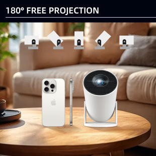2025 New Model 1080P High-Definition Cross-Border Home Mini Portable Projector Mobile Phone Screen Mirroring Projector
