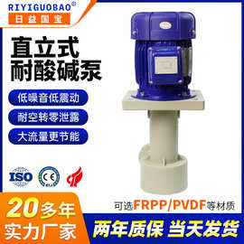 定制KPT电镀处理立式泵 PVDF节能循环废水处理化工槽外液下泵厂家