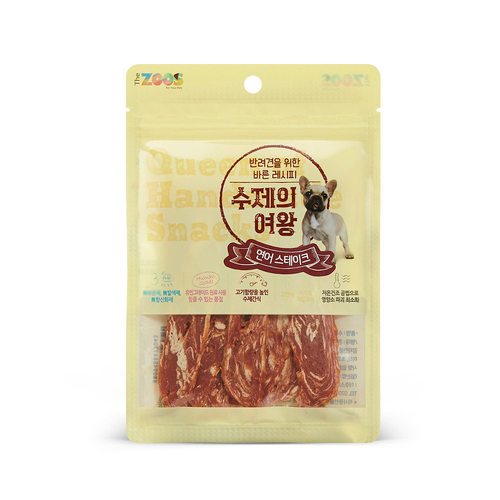【 10 Get 2 Free 】 Korean THE ZOOS Dog Snacks Beef, Duck, Pork Chop, Sausage, and Meatballs Reward Snacks