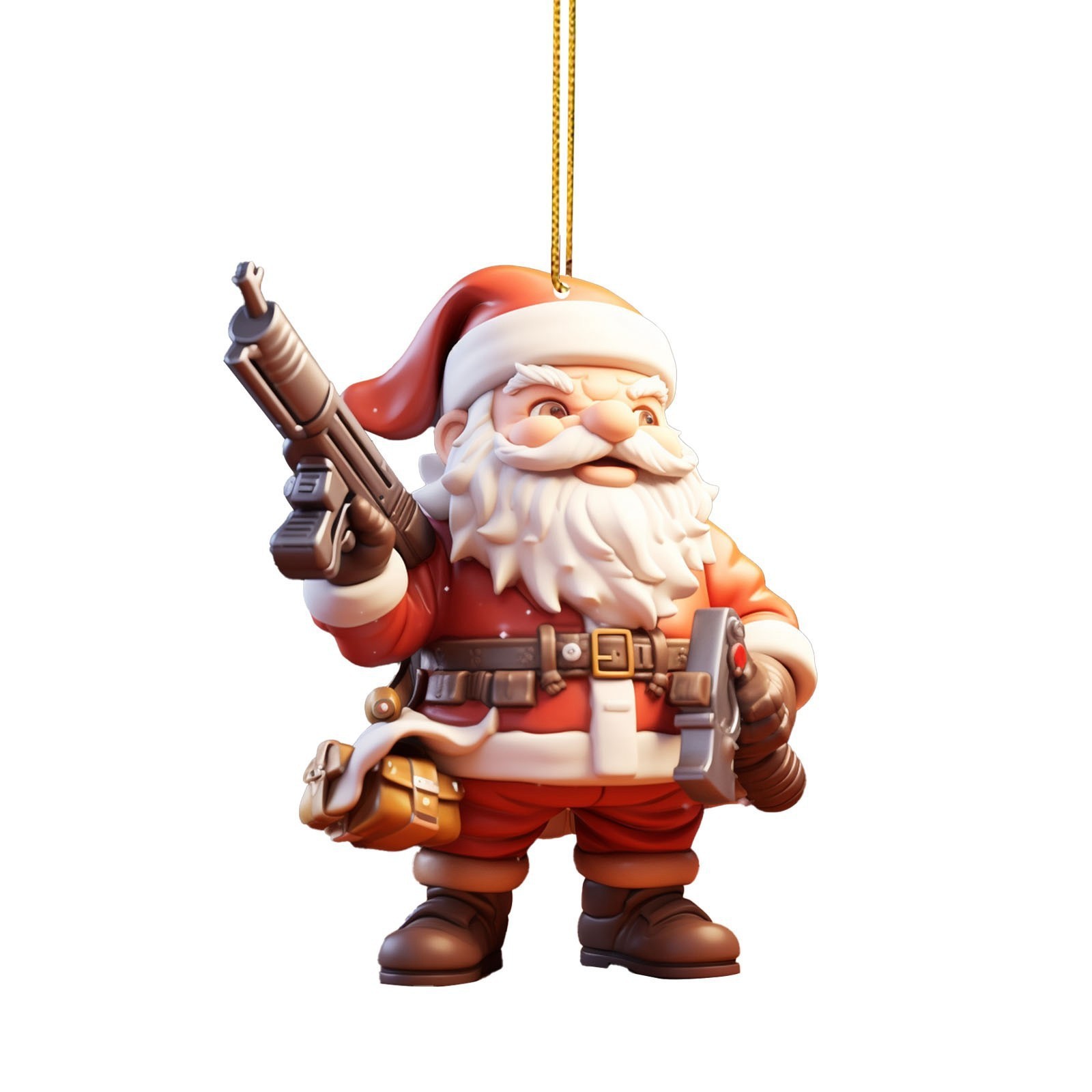 Navidad creativa nuevo estilo dominante Santa Claus colgante acrílico plano transfronterizo colgante espejo retrovisor de automóvil image 9