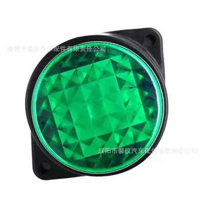 Bull's Eye Lights, Tail light - 12v24v-green-diamond-crystal-bulls-eye-lamp