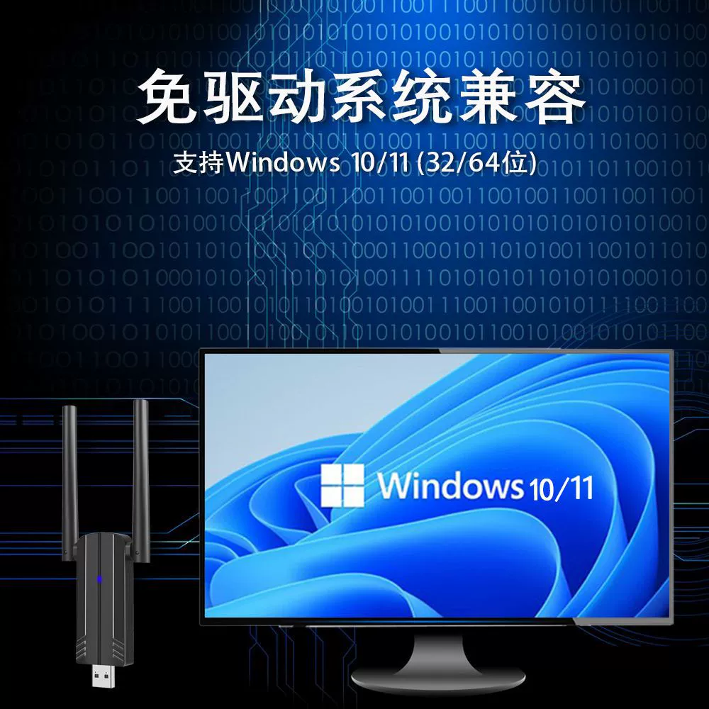 USB-беспроводная сетевая карта AX1800M двойного диапазона WIFI6 5G приемопередатчик USB драйвер без установки