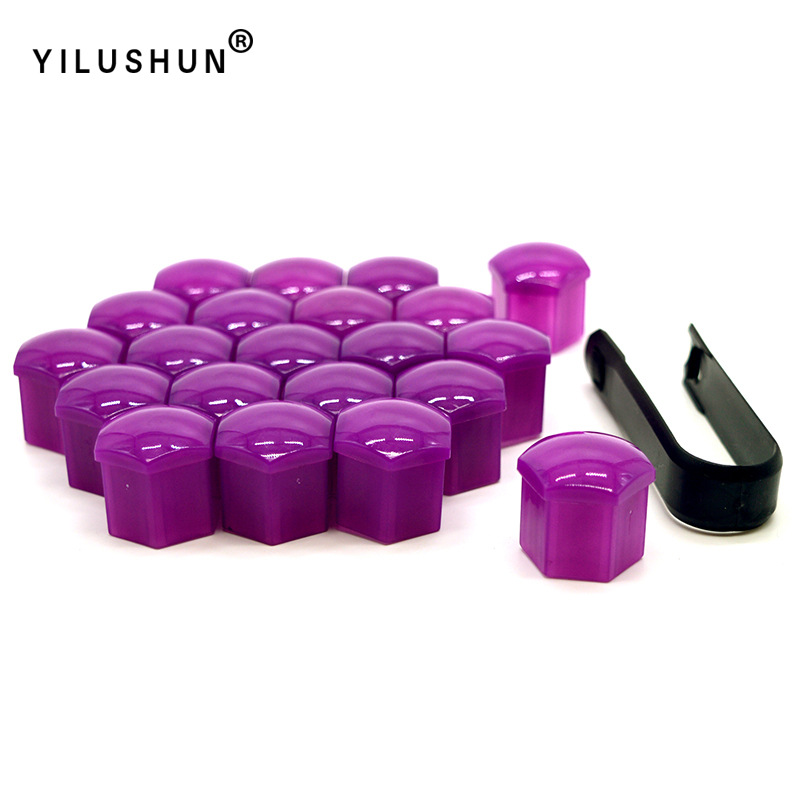 17mm 19mm 21mm universal del neumático de coche tapón rosca cubo decorativo plástico tuerca cubierta protectora