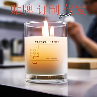 桂花香薰蜡烛熏香安神助眠家用室内持久小众高级伴手礼盒卧室香氛