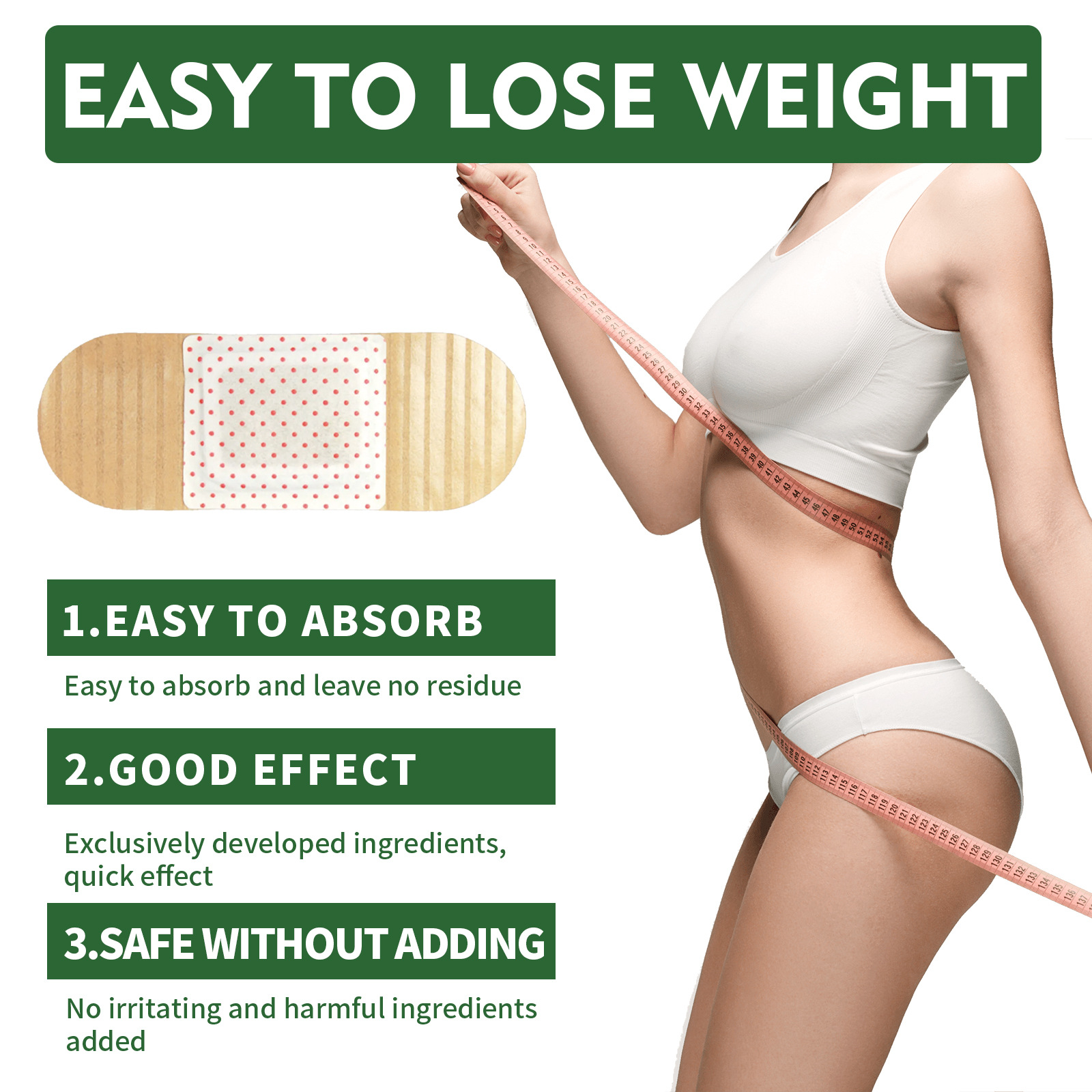EELHOE Body Slimming Patch, aperto da barriga, modelagem dos músculos das coxas, revelando as curvas do corpo, suavizando a pele, modelagem corporal_voghion.com