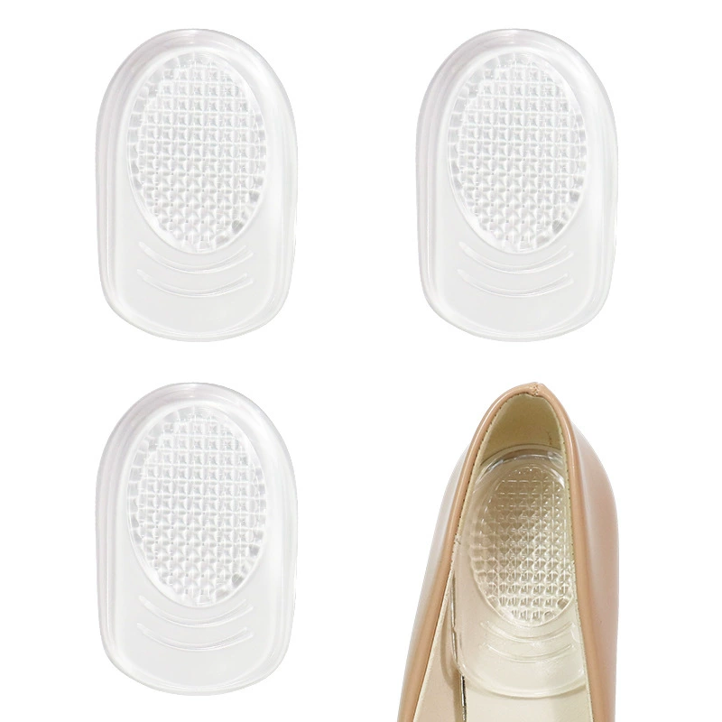 Алмазная нескользящая задняя пятка прозрачная gel полярд противоскользящая pu утолщение амортизация массаж пятки