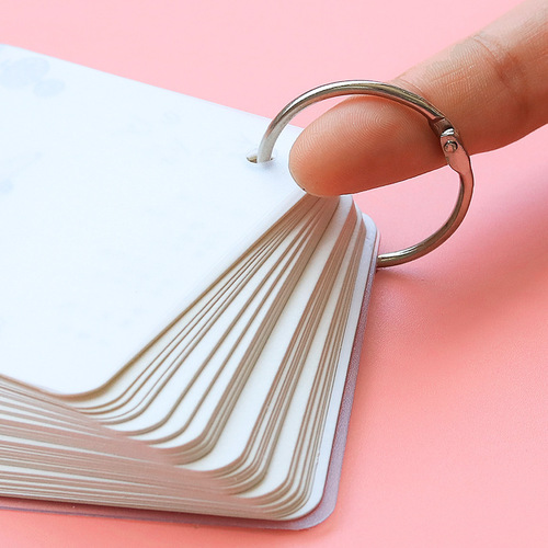 Loose-leaf ring iron ring buckle binding ring card ring coil ring iron ring book ring loose-leaf ring card word card plastic puncher