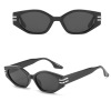 Retro fashionable trend sunglasses, glasses solar-powered, 2021 collection, internet celebrity, Korean style