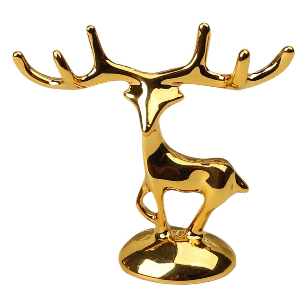 Sika олень Nordic креативное мусорное ведро Лежащая ручка оленя свет роскошный ветер лоток для фруктов коробка для хранения конфет закуски УФ-покрытие станция олень