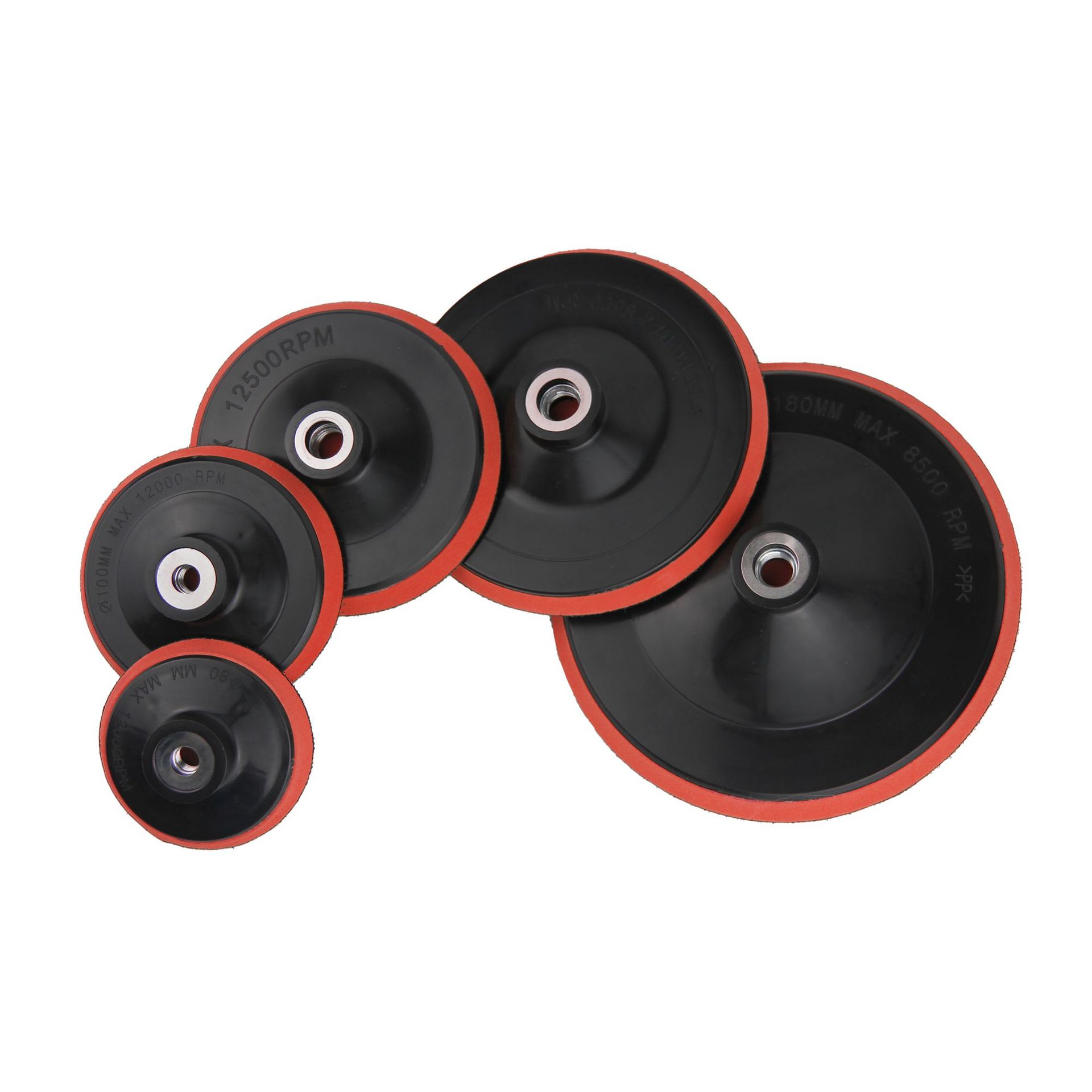 3/4/5/6/7寸红棉抛光盘,汽车打蜡抛光,尼龙粘钩,M10/M14可选