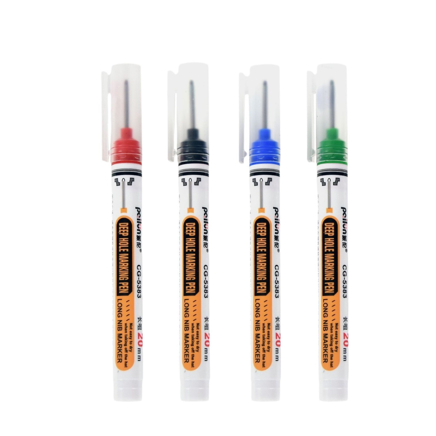 Pen de marca de cabeza larga a prueba de agua agujero profundo marca especial de carpintería para baldosas de baño sitio de construcción de baldosas de baño multipropósito alargado pen de aceite