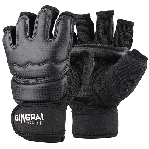New boxing gloves half-finger gloves for adults and children Sanda men and women sandbag fighting Taekwondo protective gloves