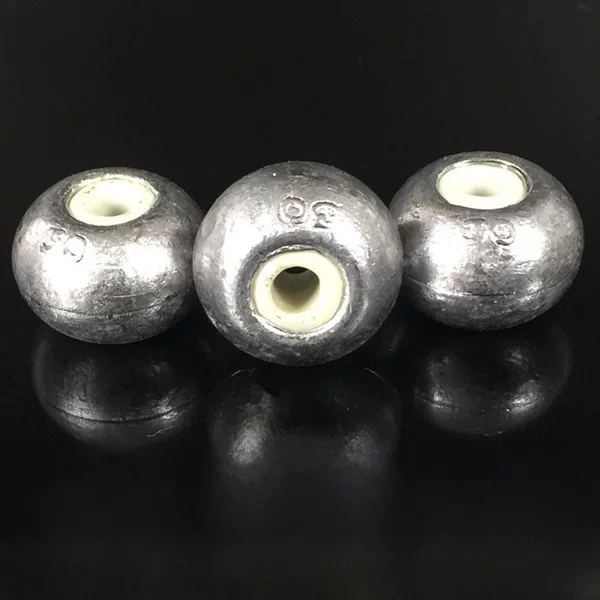 Junya fishing gear ball ceramic lead pendant porcelain ring lead pendant fishing gear accessories lead pendant fixed wind bead lead pendant silver carp and bighead carp lead pendant