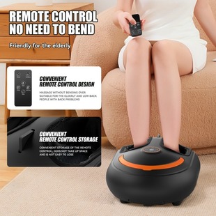 Cross-border massage foot massage machine English remote control large size multi-function airbag kneading hot compress foot massager