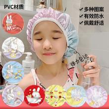 姣兰米菲浴帽 防尘防污成人单层PVC淋浴洗澡沐浴厨房防油烟浴帽