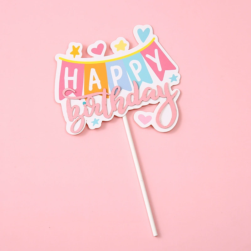 English Birthday Happy Cartoon Balloon HB Love Gift Box Birthday Happy Cake Account Crown Crown милые звезды