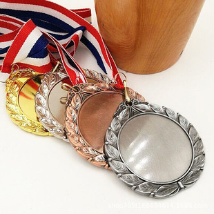 4 Color Double Light 7cm Wheat Ear Edge Medal Various Games Competition Awards Gold Silver Bronze Award as a souvenir