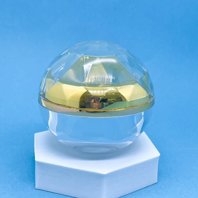 70g Niacinamide Essence Restructured Collagen Cream Empty Bottle Capsule Bottle Acrylic Bottle Transparent Ball Bottle with Spoon