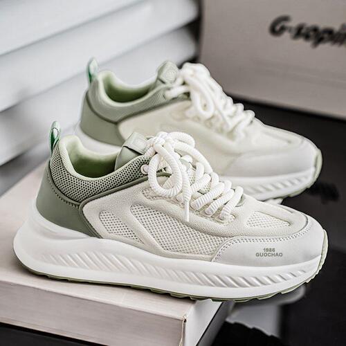Summer new men's shoes breathable fashionable shoes men's casual mesh sneaker men's students all-match running shoes