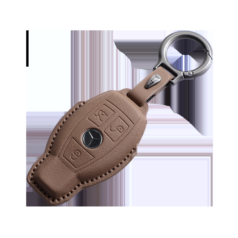 Original Car Color Mercedes-Benz Key Cover New 2024 Glc260L Gle C-Class E300L Car Key Shell Buckle
