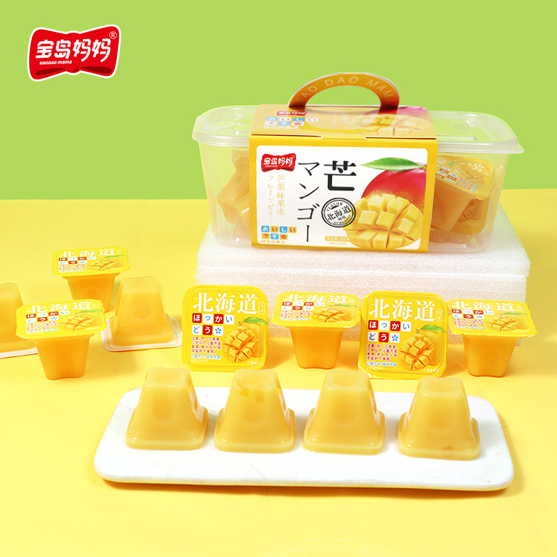 A Treasure Island Mom Hokkaido Jelly Pudding 330 grams 11 grains of Taiwanese casual snack children's food wholesale import