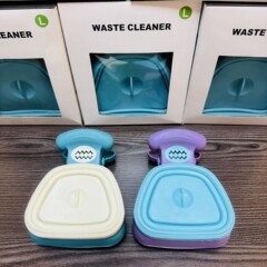 跨境宠物拾便器外出遛狗捡屎器折叠便携夹便器垃圾袋铲屎神器