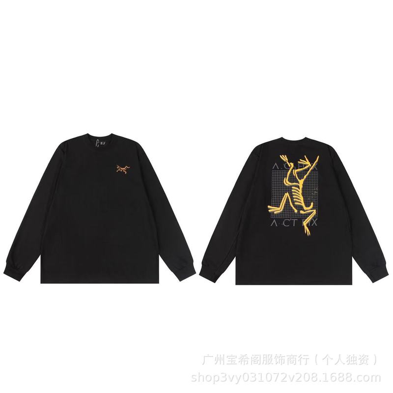 跨境新款鸟家ARC秋季圆领宽松运动休闲男女同款百搭T桖一件代发|undefined