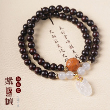 小叶紫檀DIY双圈知秋款手链0.6男女简约首饰装饰首饰念珠厂家批发